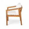 Christopher Knight Home Mottetta Outdoor Acacia Wood Dining Chairs with Cushions (Set of 2) - 4 of 4
