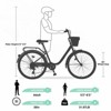 INFURNIC Bicycles 7 Speed City Bike with Basket and Steel Frame for Girls Commuter and Leisure Riding, Green, 66.93"*24.8"*41.34" - 3 of 4