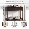KTMBDW Console Table with 2 Drawers, Retro Entryway Table Open Storage Shelf, Narrow Long Behind Couch Sofa Table for Living Room, Hallway - 4 of 4