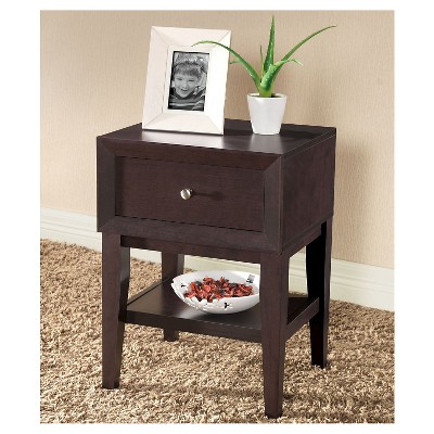 Gaston Modern Accent Table and Nightstand Brown - Baxton Studio