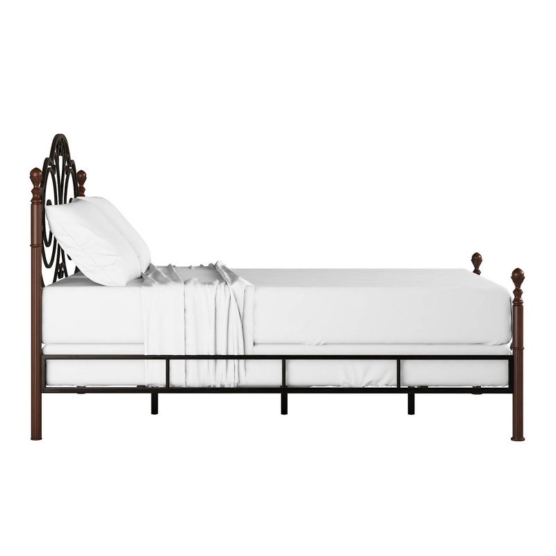 Reagan Graceful Scroll Bronze Iron Bed - Inspire Q, 5 of 11