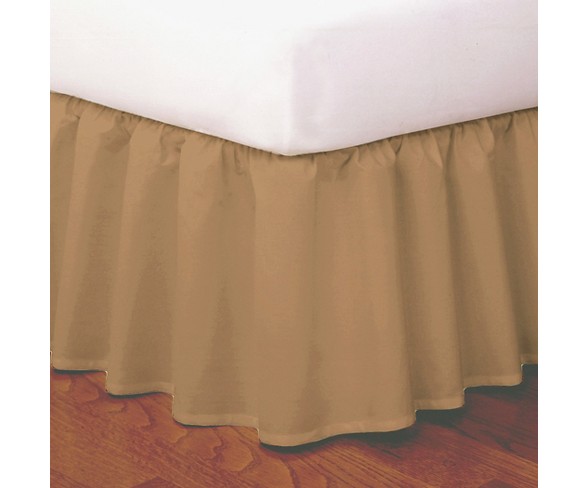 Magic Skirt Wrap-around Ruffled Bed Skirt - Mocha (King)
