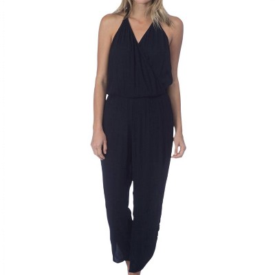 Women's Halter Jumpsuit - Green Dragon