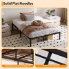 14 Inch Metal Bed Frame, Twin Size Platform Bed with Steel Slats, Anti-Slip Support, Noise Free, No Box Spring Needed, Black - 4 of 4