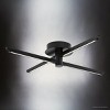 Urban Ambiance Luxury Cosmopolitan Indoor Ceiling Light,  4-3/8''H x 25"W x 25''D,  Matte Black Finish, UHP4821 - 3 of 4
