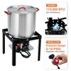 GustoWave Outdoor Seafood Crawfish Boiler, Aluminum Stockpot with Strainer Basket & Burner Stand - 4 of 4