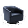 NicBex Faux Leather Accent Chair,Upholstered Living Room Chairs with Curved Backrest and Wood Base,Modern Armchair,Club Chairs for Living Room - 3 of 4