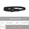 INSPIRE CHIC Women's Adjustable Faux Leather Fashion Skinny Waist Strap Waistband 1 Pc - 4 of 4