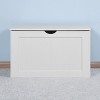 GlasFlength Decorative Storage Cabinets Modern Accent Storage Cabinet Entryway Storage Cabinet Freestanding for Living Room, White, 29.9"*15.8"*17.7" - 2 of 4