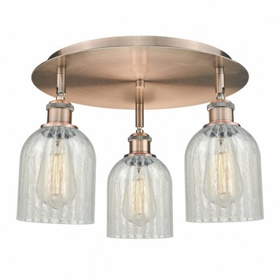 Caledonia - 3 Light Flush Mount In Industrial Style-9.5 Inches Tall and 16.75 Inches Wide