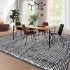 Rugs for Living Room Washable Modern Stripe Carpet Non Slip Soft Rubber Backed Rug,Low Pile Area Rug for Bedroom Office DiningRoom - 3 of 4