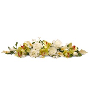 National Tree Company 28" Spring Flowers Swag - 1 of 4