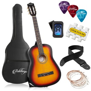 Ashthorpe Beginner Acoustic Guitar, Basic Starter Kit with Gig Bag and Accessories - 1 of 4