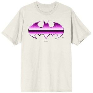 Batman Dark Night Chrome Logo Adult Tofu Crew Neck Short Sleeve T-shirt - 1 of 4