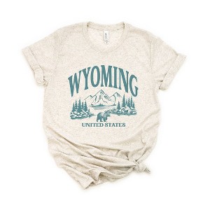 Simply Sage Market Women's Wyoming Forest Scene Short Sleeve Graphic Tee - 1 of 4