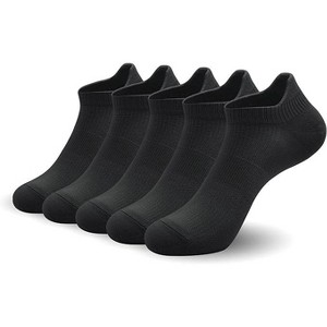 SERISIMPLE Women Ultra Thin Socks Viscose Bamboo Low Cut No Show Anti Odor Arch Support Mesh Socks 5 Pairs - 1 of 4