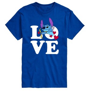 Men's - Lilo and Stitch - Love Cupid Stitch Short Sleeve Graphic T-Shirt - 1 of 4