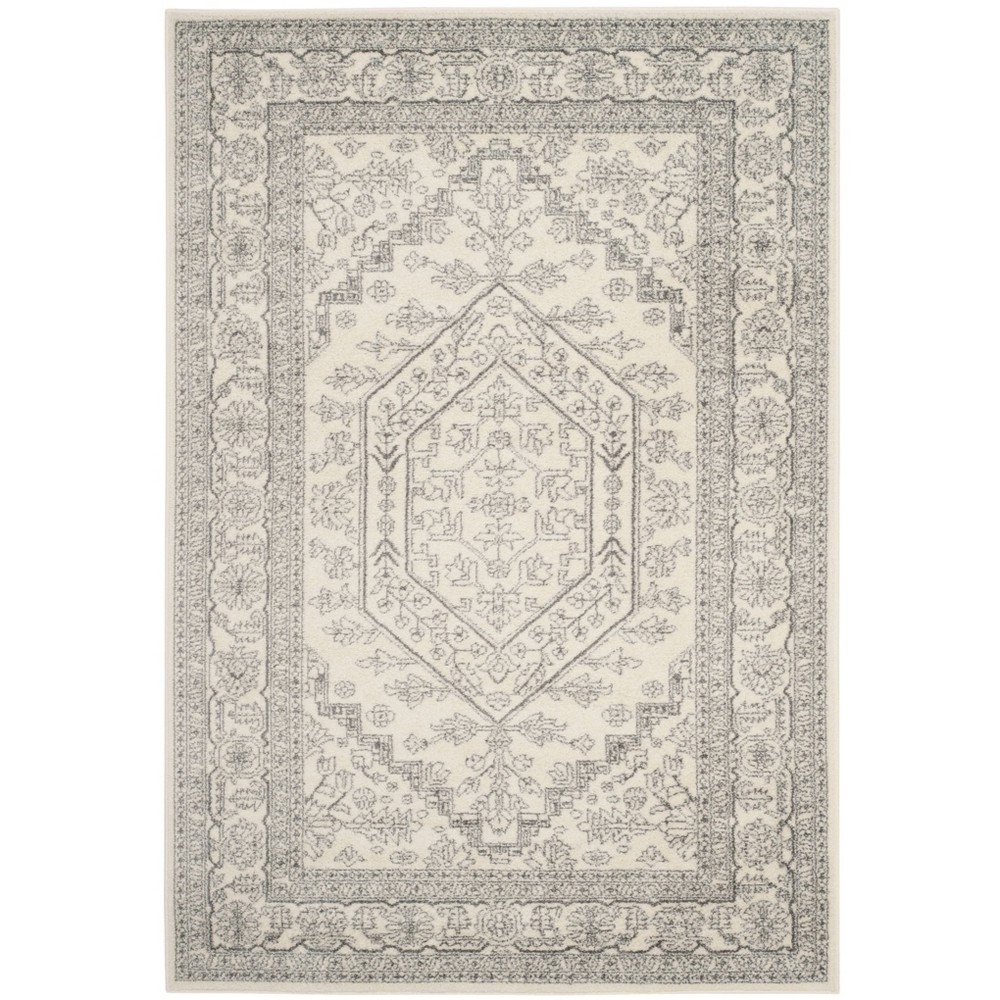 5'1inx7'6in Aldwin Area Rug Ivory/Silver - Safavieh