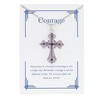 Anna-Kaci Purple Lavender Rhinestone Celtic Cross Necklace with Message Card & Envelope Jewelry Gift - 2 of 4