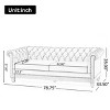 NicBex 78.75 Inch Morden 3-Seater PU Sofa Couch with Wood Legs for Living Room,Office,Apartment - 3 of 4