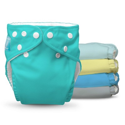 Charlie Banana 5 pk One-size Reusable Cloth Diapers with 5 Reusable Inserts - Pastel