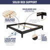 TiramisuBest Nix - King Platform Bed - Black - Black Wood Design - 4 of 4