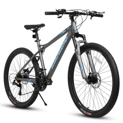 YONWAY 26-Inch Mountain Bike, 21-Speed Gear System, High Carbon Steel Frame, Front and Rear Mechanical Disc Brakes, for Boys Girls