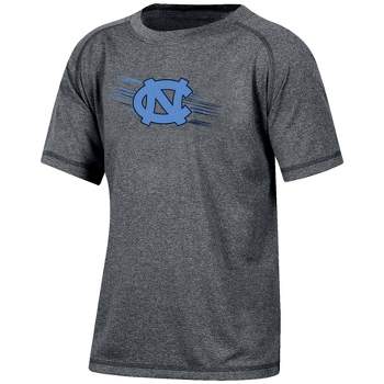 NCAA North Carolina Tar Heels Boys' Gray Poly T-Shirt