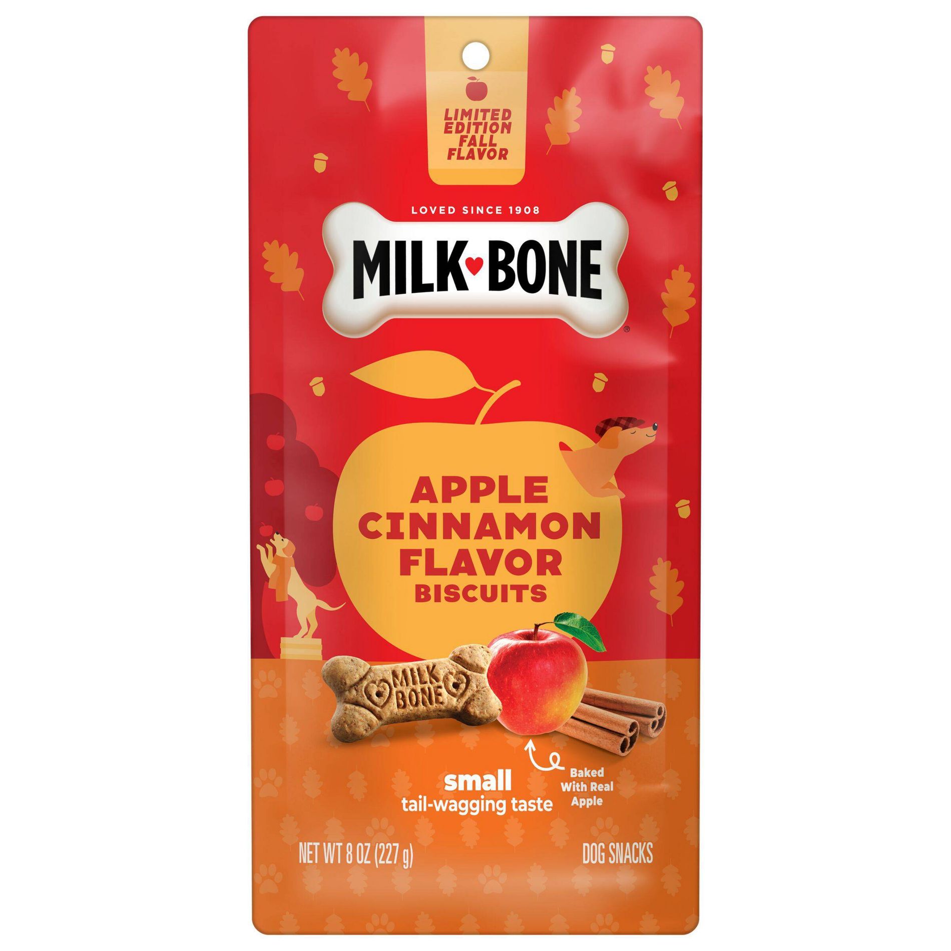 Milk-Bone Halloween Apple and Cinnamon Flavor Dog Treats - 8oz