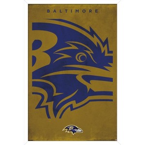 Trends International NFL Baltimore Ravens - Logo 25 Framed Wall Poster Prints - 1 of 4