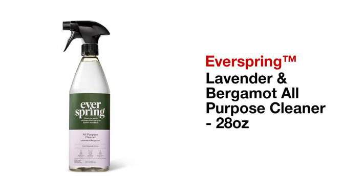 Lavender &#38; Bergamot All Purpose Cleaner - 28 fl oz - Everspring&#8482;, 2 of 9, play video
