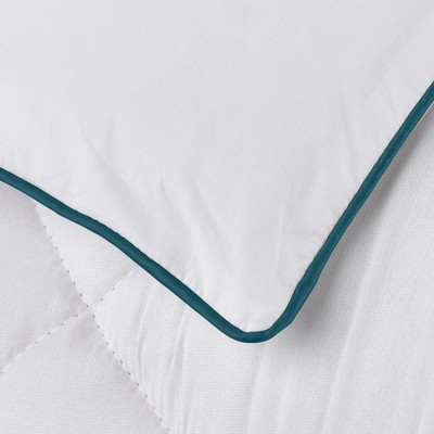 Full White Wool Down Alternative Mattress Topper