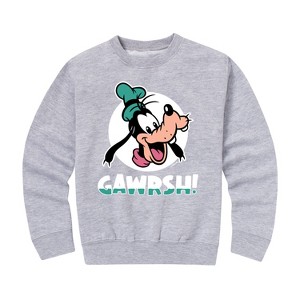 Boys' - Disney - Goofy Gawrsh Graphic Long Sleeve Fleece Sweatshirt - 1 of 4