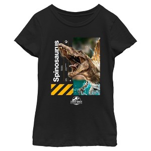 Girl's Jurassic World: Rebirth Spinosaurus Portrait T-Shirt - 1 of 4