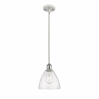 Bristol Glass - 1 Light Mini Pendant In Industrial Style-9.25 Inches Tall and 7.5 Inches Wide