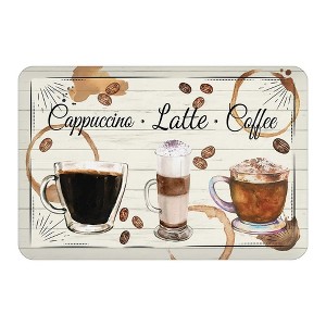 Laural Home Coffee Café 20" x 30" Anti-Fatigue Kitchen Mat - 1 of 2