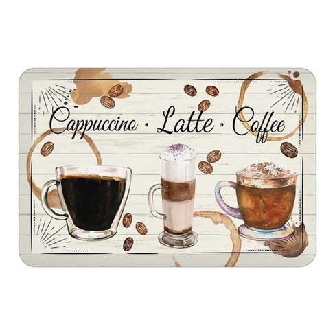 Latte Coffee Bar Mat Kitchen Placemat Coffee Maker Mat 