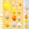 PartyWoo Balloon Garland Yellow Orange 36 18 12 10 5 Inch 100 pcs - 2 of 4