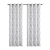 Kate Aurora 1 Piece Watercolor Floral Light Filtering Grommet Top Window Curtain Panel - 4 of 4
