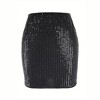 Women's Mini Skirt Sequin Low Waist Glitter Bodycon Short Skirts - 4 of 4