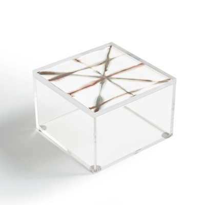 Jacqueline Maldonado Light Dye Folding Taupe Acrylic Box - Deny Designs