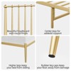 Twin Size Metal Platform Bed Frame with Spindle Headboard, No Box Spring Needed, 12-Inch Underbed Storage, Firm Support, Easy Setup, Gold - 4 of 4