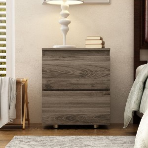 Famapy 2-Drawers Nightstand Modern Design Bedside Dresser - 1 of 4
