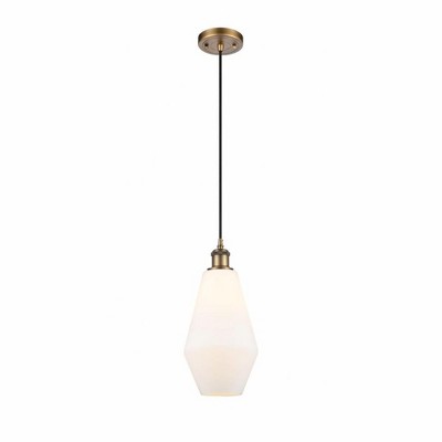 Cindyrella - 1 Light Cord Hung Mini Pendant In Industrial Style-14.5 Inches Tall and 7 Inches Wide