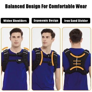 Weighted Vest for Men Women, 30 Lbs Weights Included, Workout Equipment Strength Training Weight Vest for Training Workout, Jogging, Cardio - 1 of 4