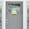 Big Dot of Happiness Easter Gnomes - Hanging Porch Spring Bunny Party Outdoor Decorations - Front Door Decor - 1 Piece Sign - 2 of 4