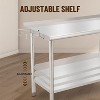 NSF Certified Stainless Steel Work Table,48*24*35inch Bilayer Table with Adjustable Undershelf - 4 of 4