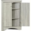 2-Door Modern Corner Storage Cabinet, Freestanding Corner Organizer with Adjustable Shelves, Perfect for Bathroom, Kitchen, Living Room - 4 of 4
