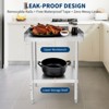 Coucheta Stainless Steel Grill Stand Table - 30x24x30 Inches, 660 LBS Heavy-Duty Capacity, NSF Certified, with 2" Edge Baffle for Home - 4 of 4