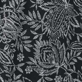 black etched floral